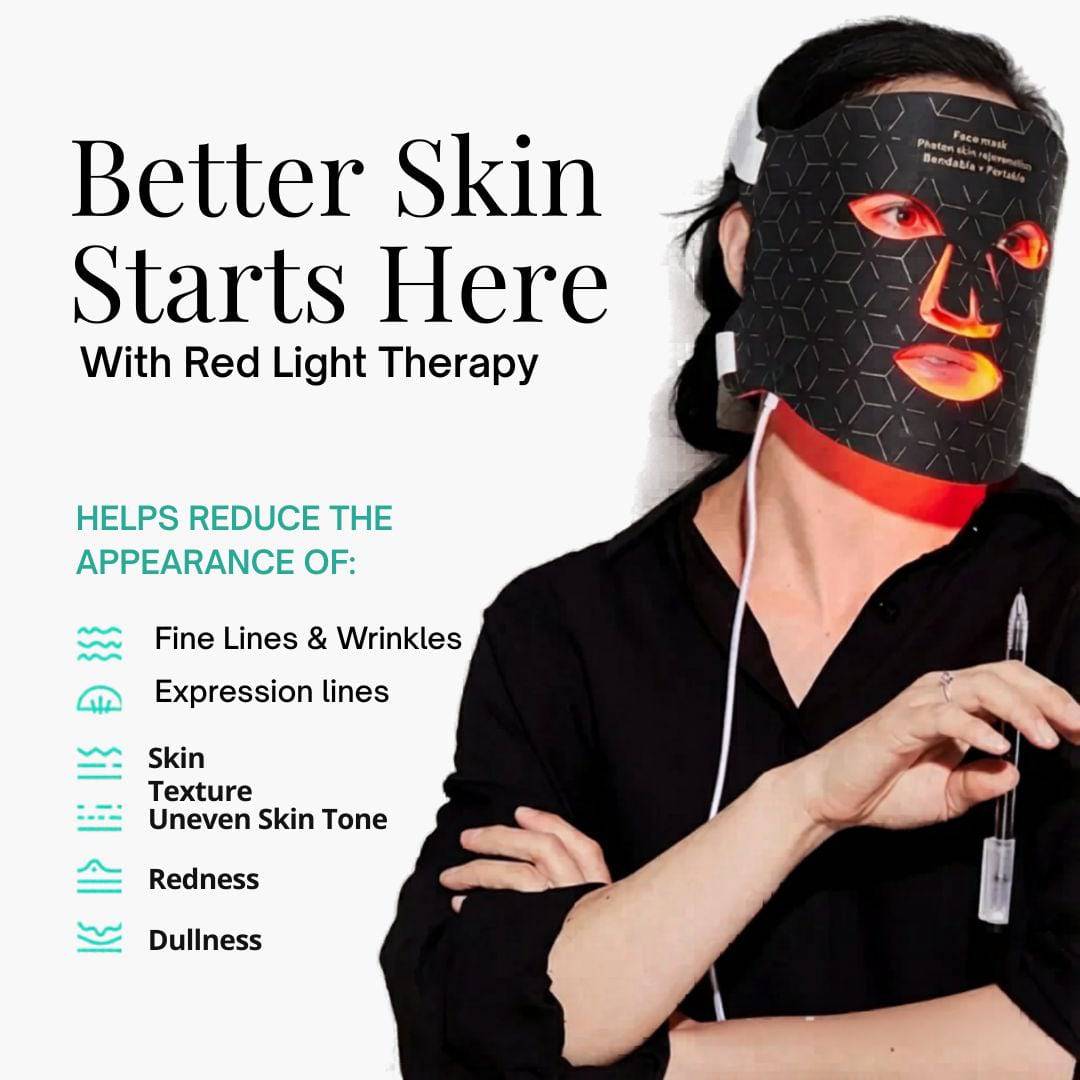 NovaLume RegenMask Pro beauty product showcasing benefits for skin revitalization and hydration.